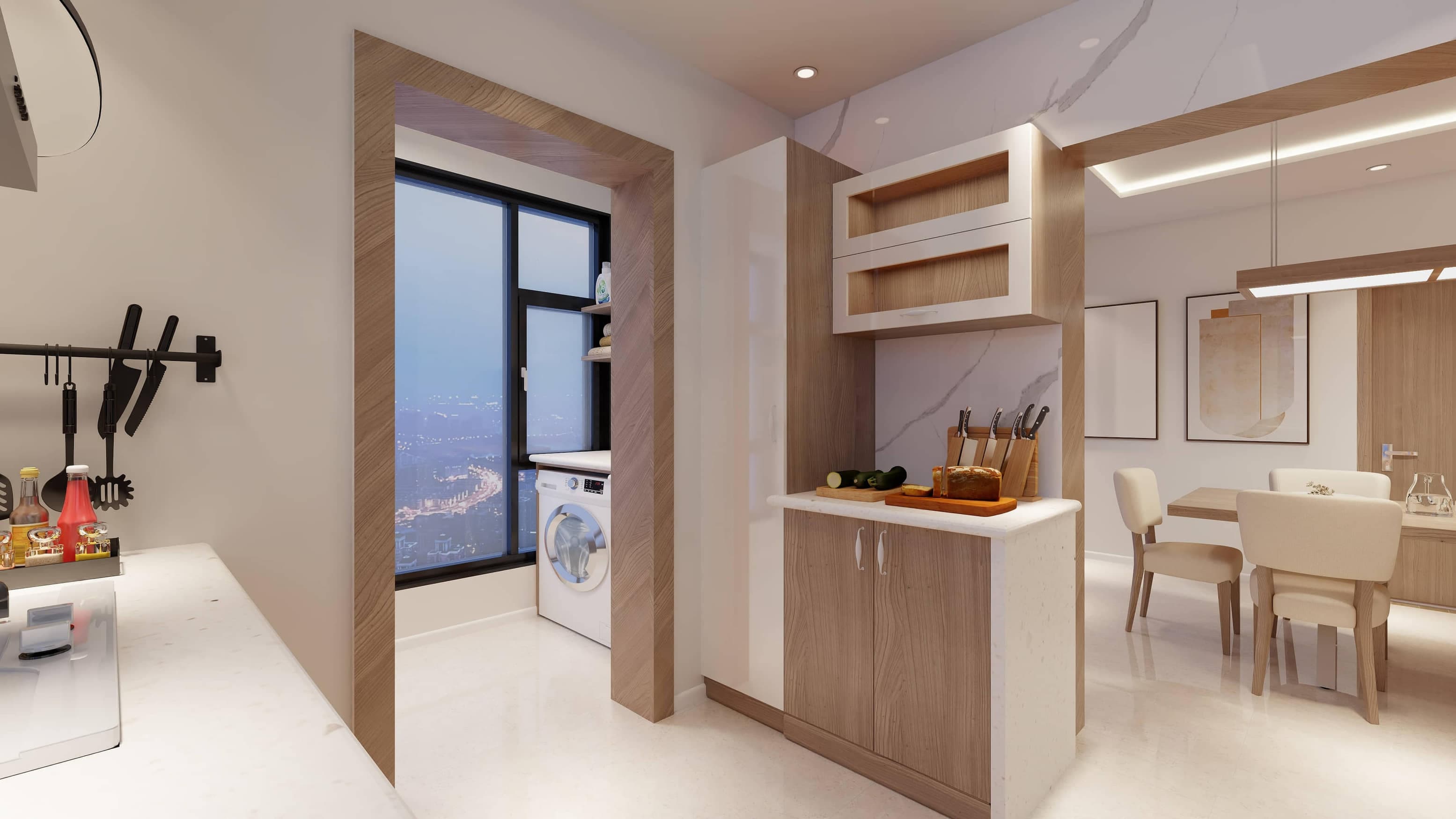 Completed living space by Novelty Spaces